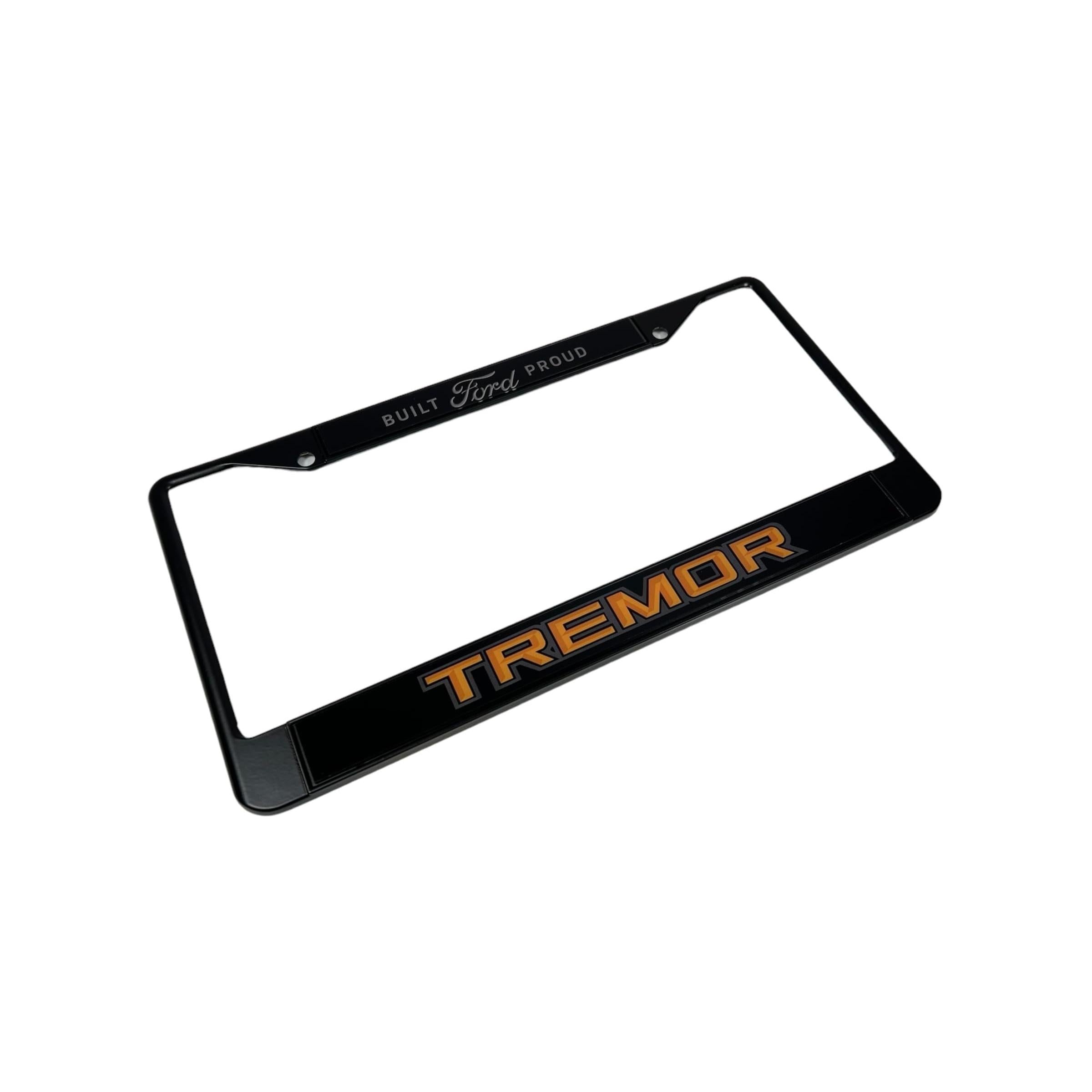 Eurosport Daytona - Compatible with Ford Tremor Badge - Daytona Lite Black License Plate Frame