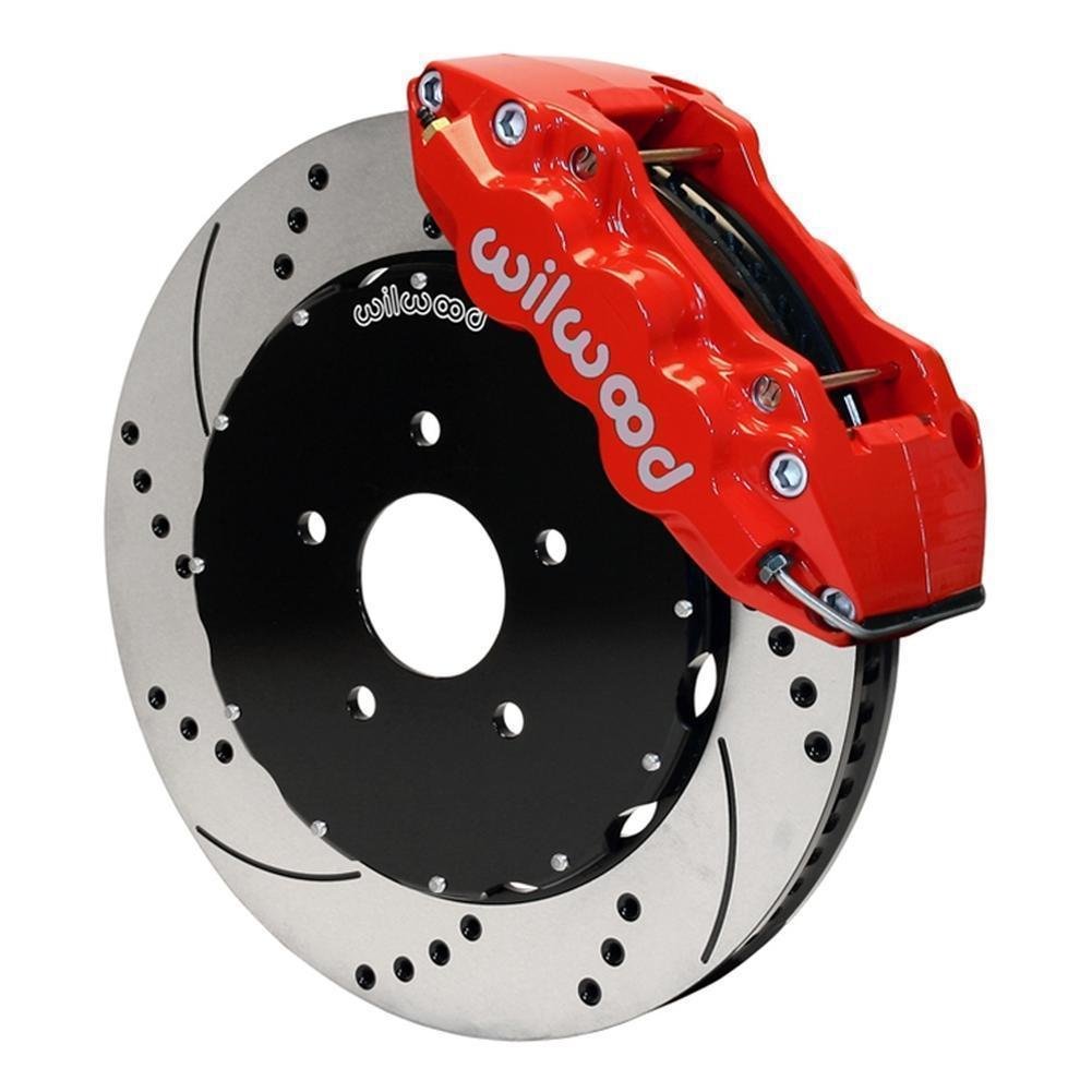Corvette Brake Package - W6A Big Brake Caliper Red/2 Pc Rotors : 2006-2013 C6Z06, GS