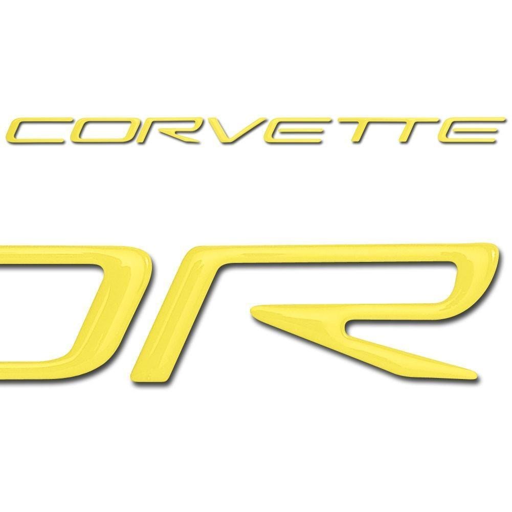 Corvette Domed Fuel Rail Decal Letters : 1997-2004 C5 Logo