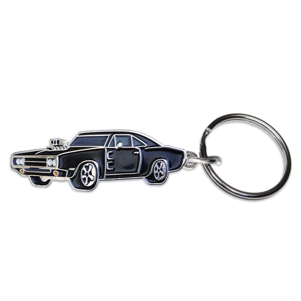 SR1 Performance Fast and Furious Racing Keychains - Officially Licensed Key Chains - Special Edition Automotive Key Ring (Dom's '70 Charger)