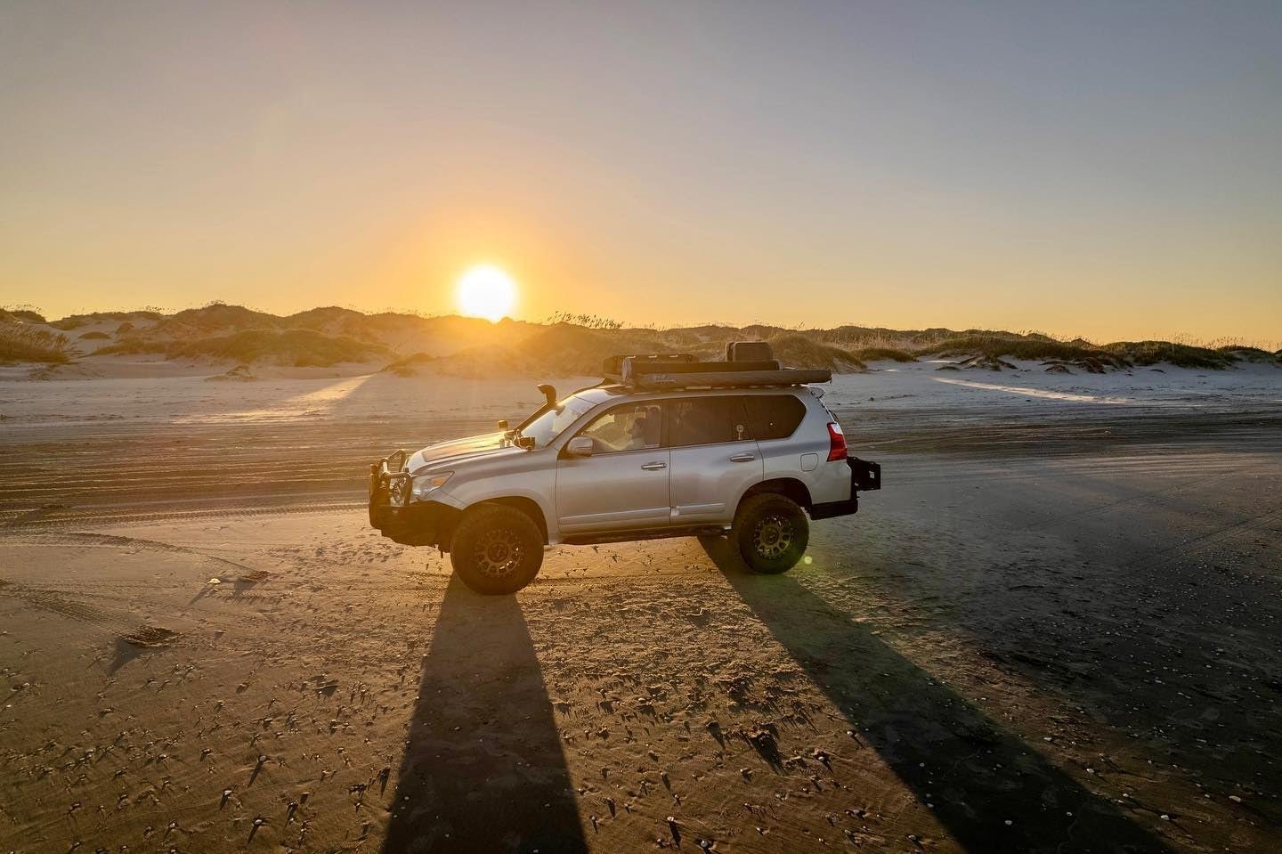 Lensun 100W 12V Hood Flexible Solar Panel for Lexus GX460 GX470 GX570 LX470 LX570 - Off Grid Solar Power for Offroading/Overlanding/Camping