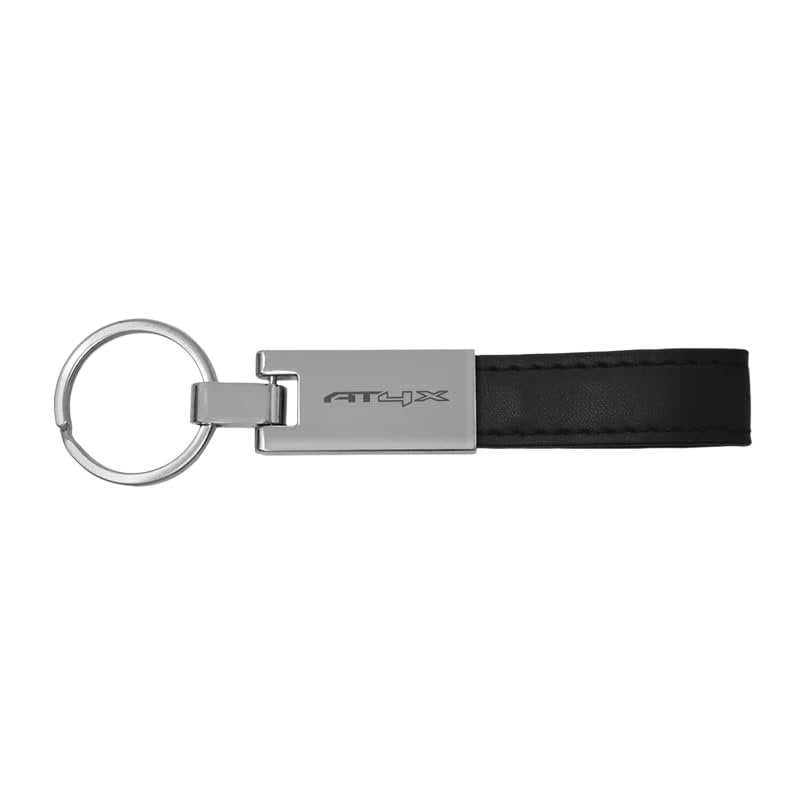 AT4X Leather Loop Split Ring Keychain for GM Cars/Trucks