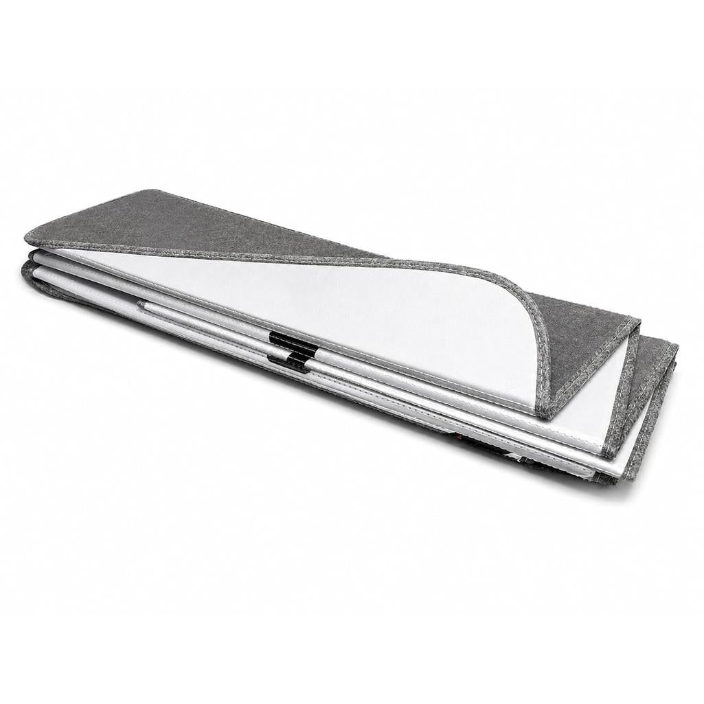 SR1 Performance USA GMC Sierra Denali Windshield Sunshade for 2019-2026 Sierra 1500, 2500HD, 3500HD Denali – Insulated Foldable Accordion Style Silver Custom Fit Sun Shade – Blocks UV Rays