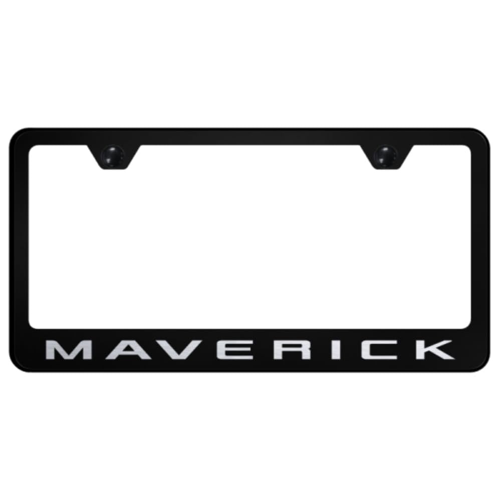 Au-TOMOTIVE GOLD, INC. Officially Licensed Laser Etched Stainless Steel License Frame for Ford Maverick 2022