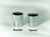 C7 Corvette Crossed Flags Logo Aluminum Valve Stem Caps