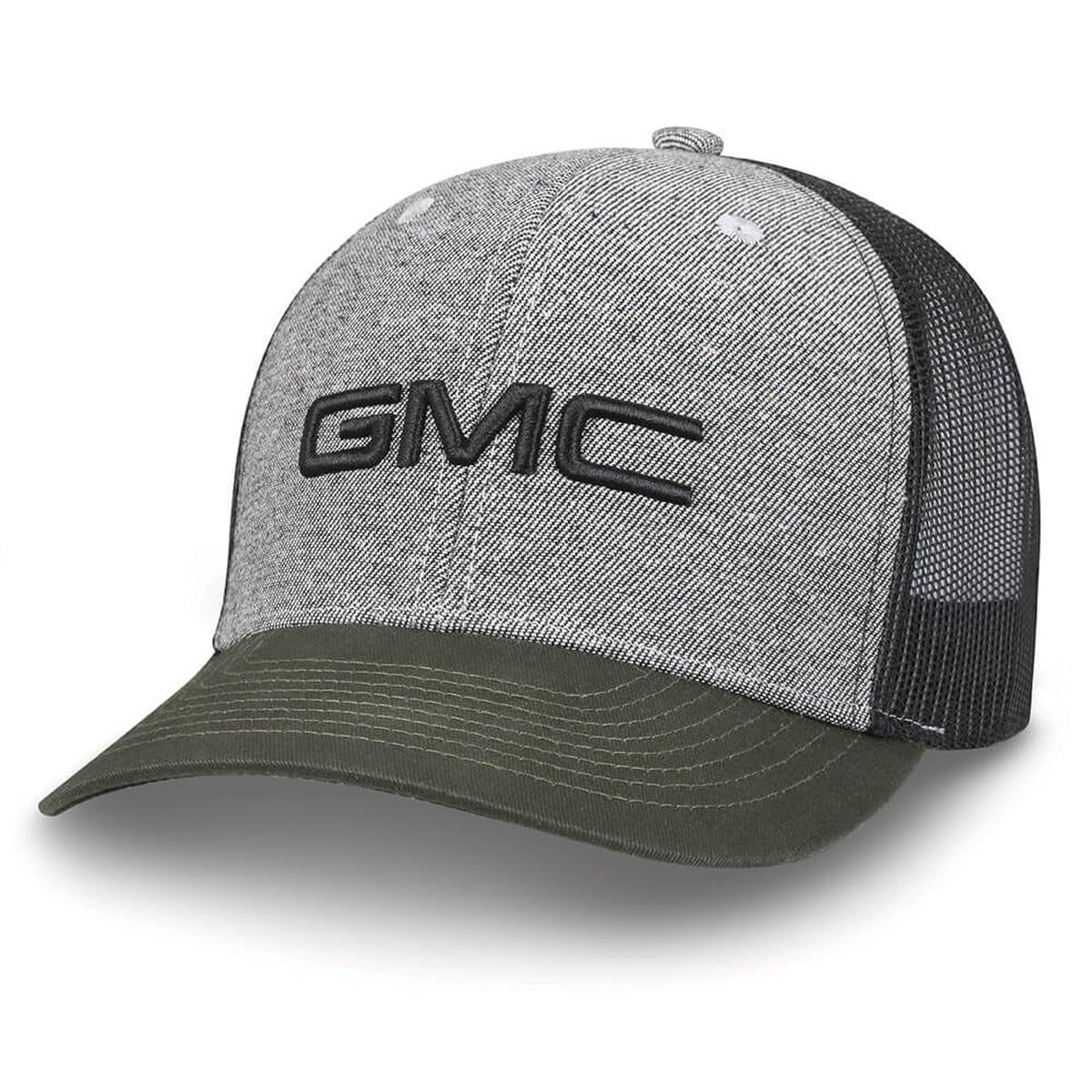 GMC Denim Mesh Back Hat - Adjustable Cap w/Embroidered Logo - Officially Licensed by GM-SR1 Performance