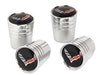 C7 Corvette Crossed Flags Logo Aluminum Valve Stem Caps