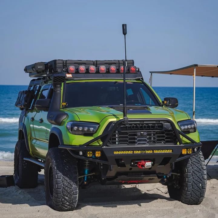 Lensun 50W 12V Hood Flexible Solar Panel for Toyota Tacoma 3rd Gen (2016-2023) TRD Sport/Pro - Off Grid Solar Power for Offroading/Overlanding/Camping ((Solar Panel Only))