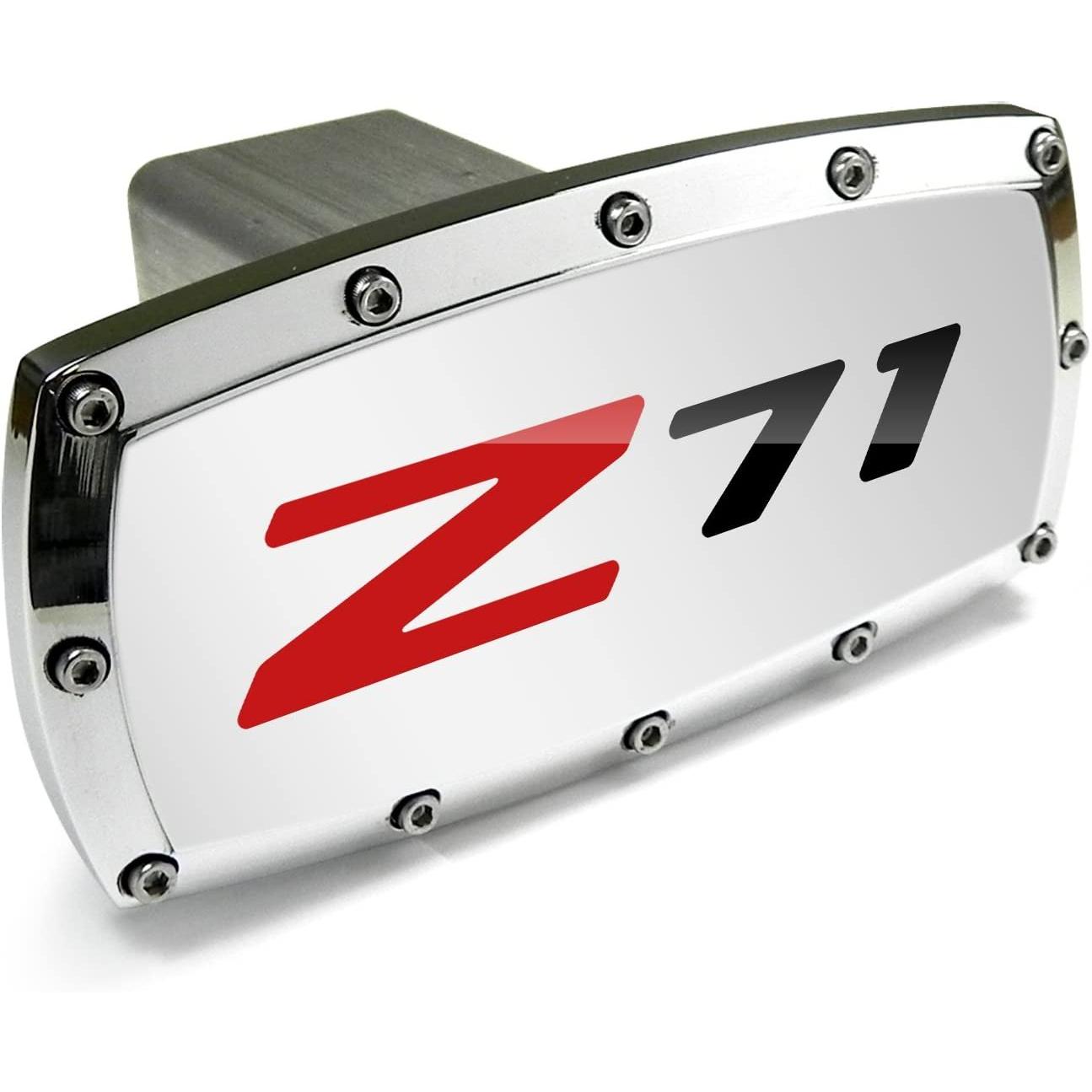 Chevrolet Z71 Engraved Billet Aluminum Tow Hitch Cover