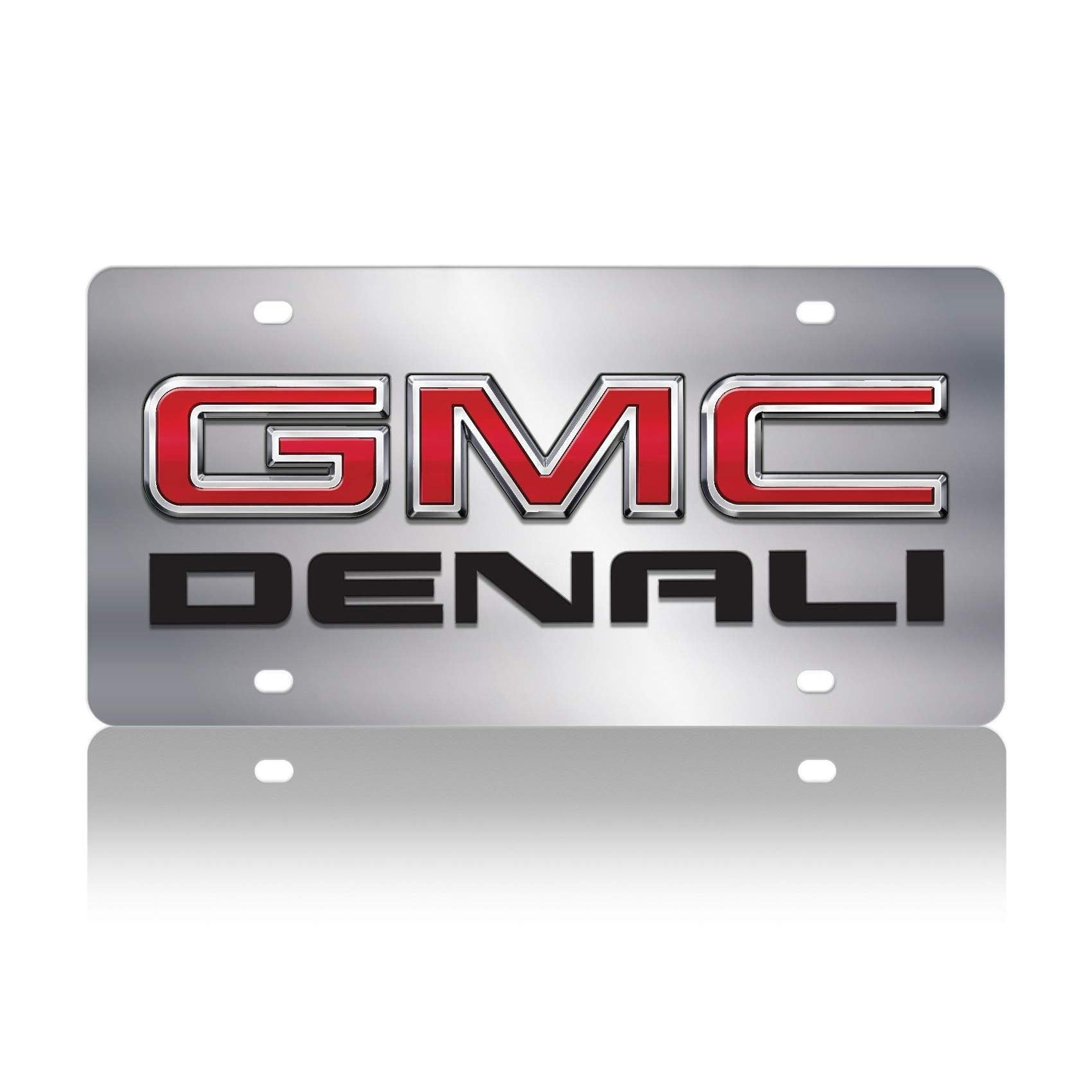 Eurosport Daytona- Compatible with -, GMC Denali Stainless Steel License Plate