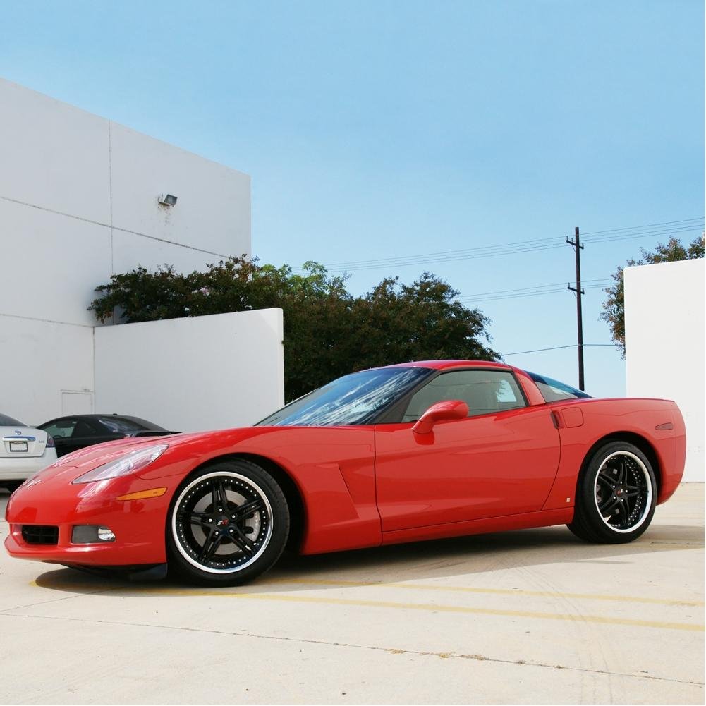 Corvette SR1 Performance Wheels - BULLET Series : Black Center w/Polished Lip