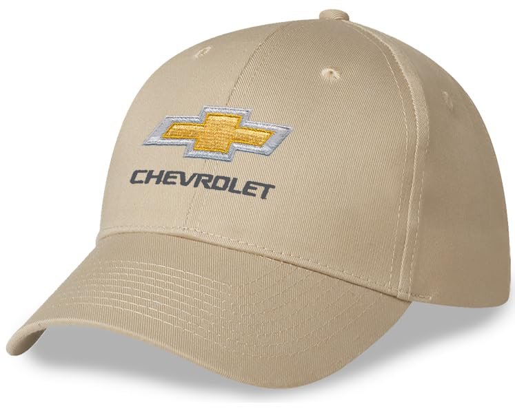 Chevrolet Bowtie Logo Twill Hat - Officially Licensed Adjustable Chevy Cap (US, Alpha, One Size, Blue)