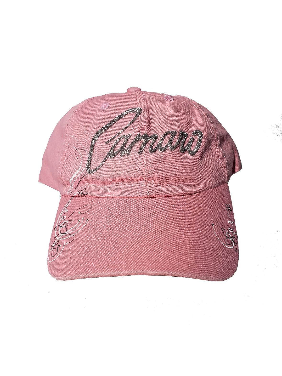 Camaro Script Ladies Adjustable Hat - Chevrolet Womens Cap Pink