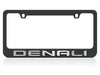 2019- 2025 GMC Denali License Plate Frame - Black with Mirror Logo