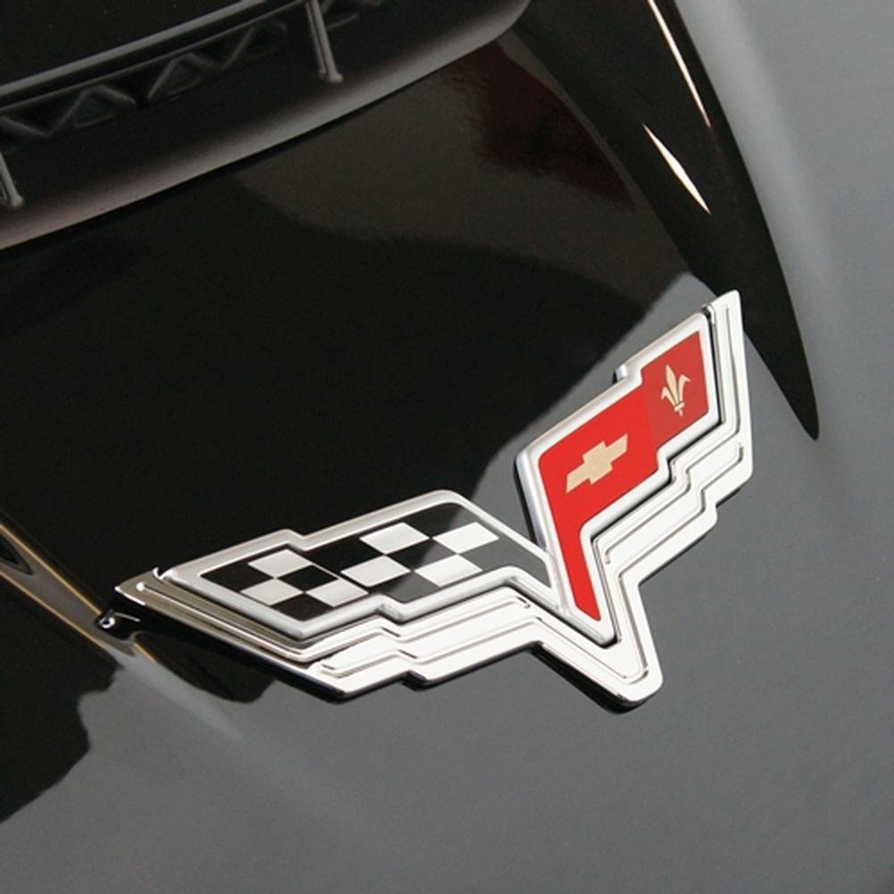 Corvette Billet Emblem Bezels : C6,Z06,ZR1 and Grand Sport Single (1 pc)