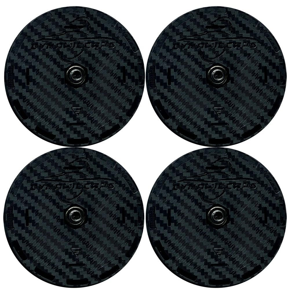 C8 Corvette DynamicCaps Show Edition Floating Center Caps - Self Leveling Spinning Hub Cap - Set of 4 for 2020-2025 Corvettes