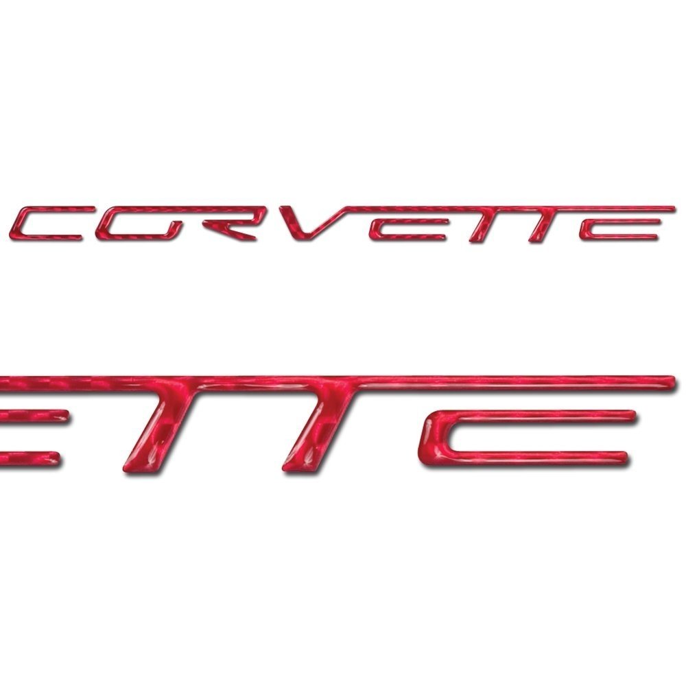 Corvette Domed Bumper Insert/Decals - (Set) : C6, Z06, ZR1, Grand Sport - Chrome