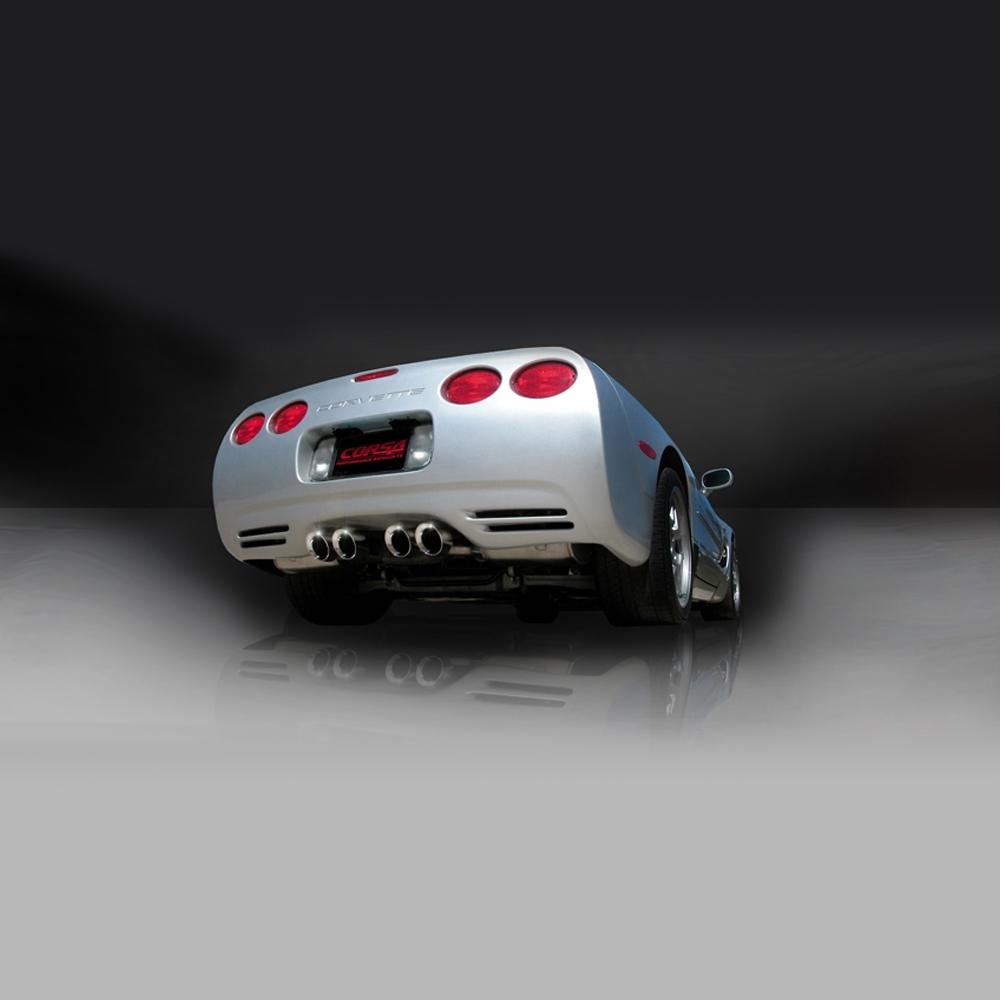 Corvette Axle Back Exhaust System - MARLIN Performance : 1997 -2004 C5
