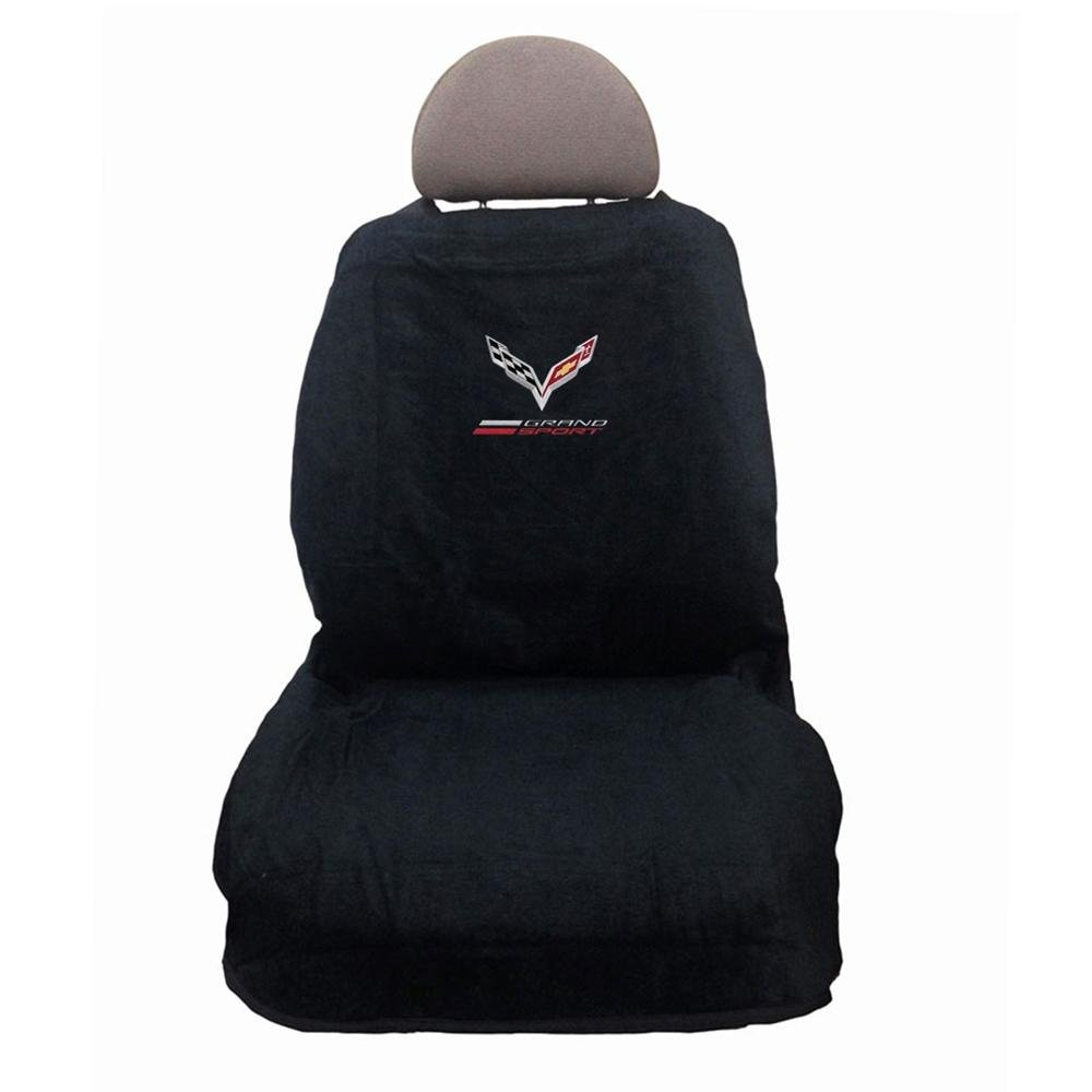 C7 Grand Sport Corvette Seat Armour - Set of 2 Seat Covers : Black
