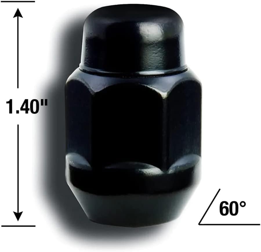 Gorilla Wheel Locks/Lug Nuts 12 x 1.5 - Gloss Black for Honda Accord, Civic, Fit, Insight, Crosstour, S2000 (Lug Nuts & Wheel Locks)