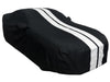 2005-2024 Ford Mustang Ultraguard Plus Car Cover - 300D Indoor/Outdoor Protection - Black with Gray Stripes