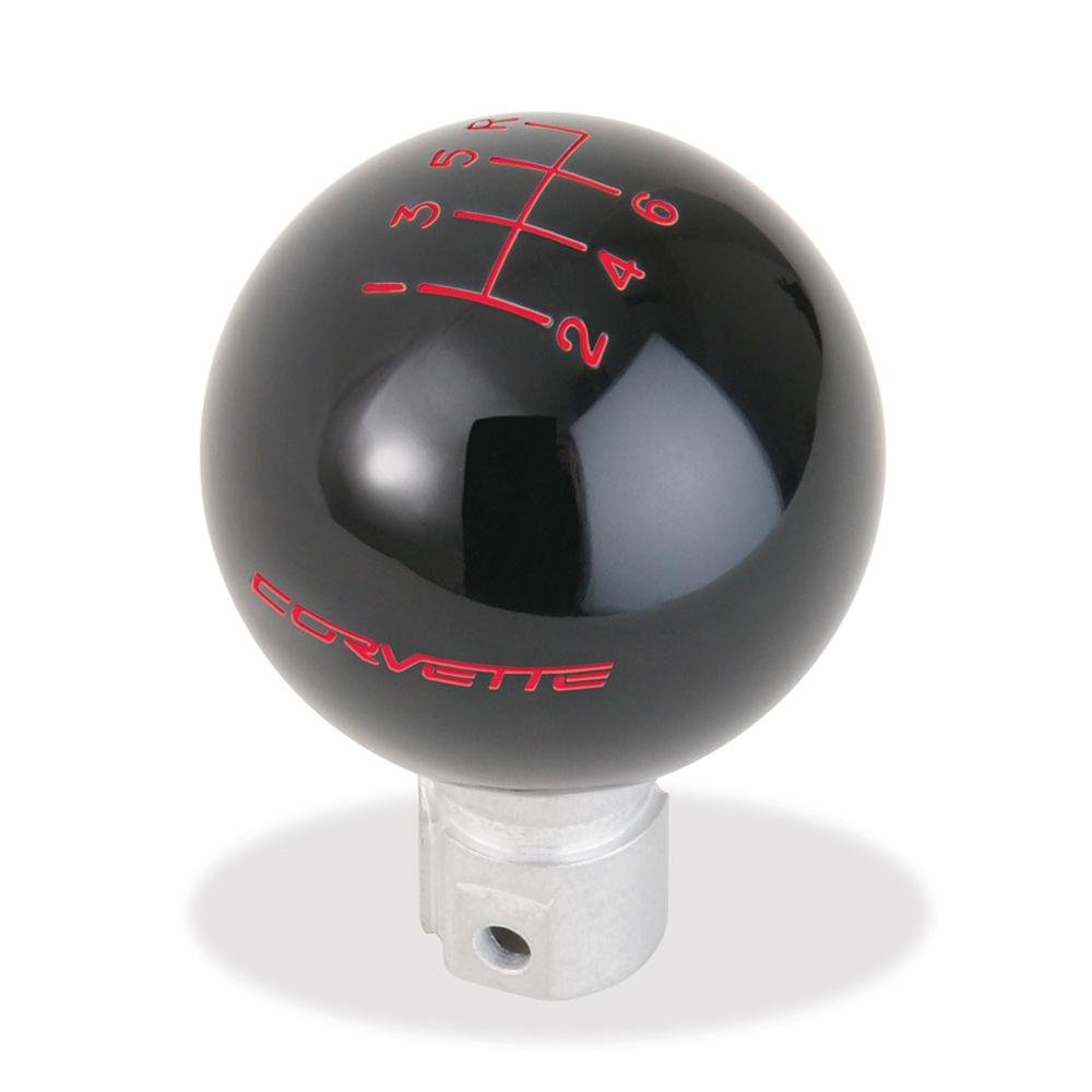 Corvette Script 6 Speed Shift Knob : 2005-2013 C6, Z06, ZR1, Grand Sport-SR1 Performance