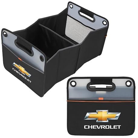 SR1 Performance Chevrolet Bowtie Trunk Organizer - Large Folding Cargo Box for Car Storage