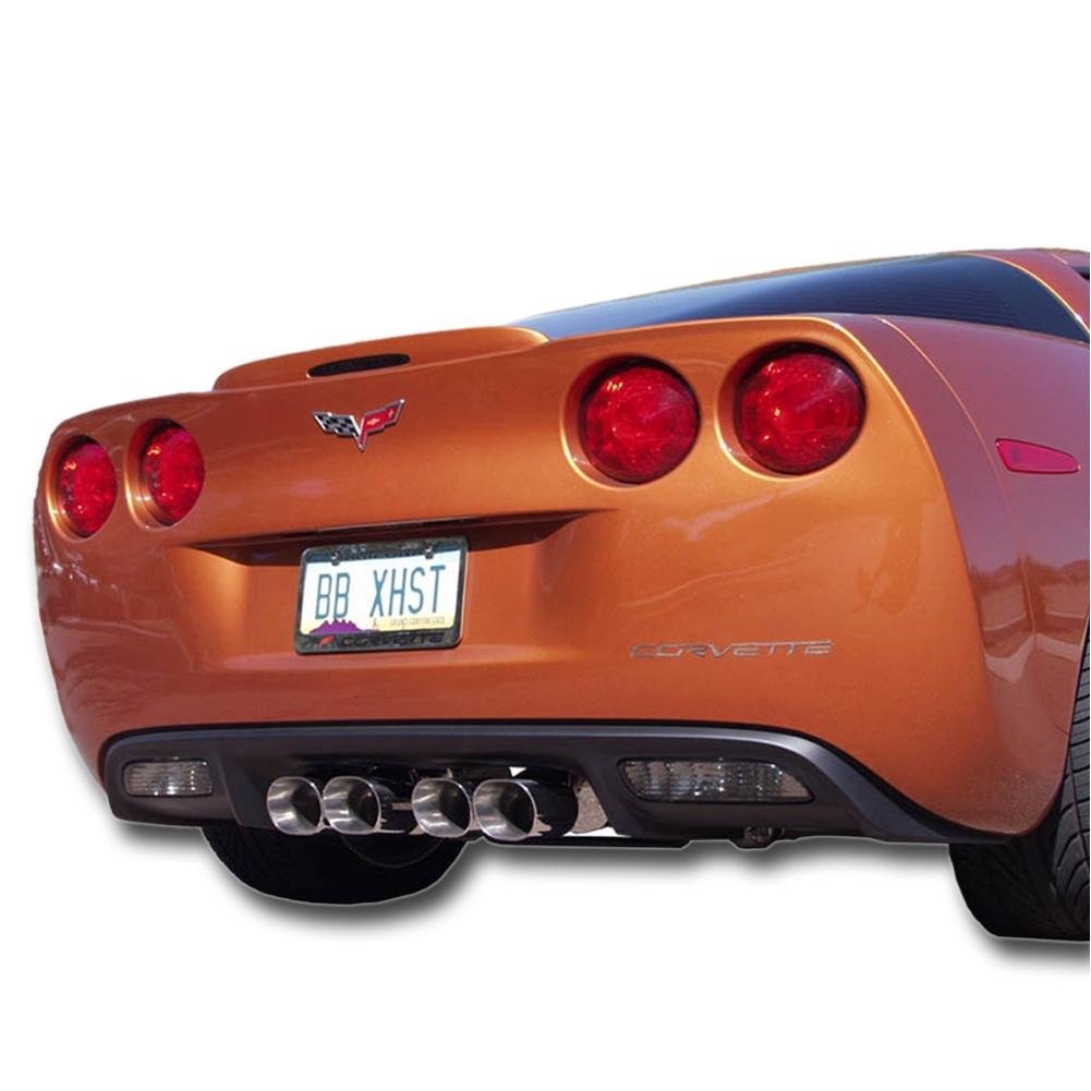 B&B PRT Axle-Back Corvette Exhaust - Quad 4.5" Oval Tips (05-08 C6)