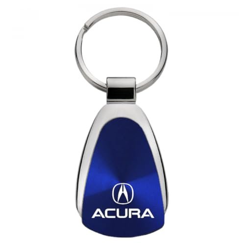 Au-TOMOTIVE GOLD, INC. Officially Licensed Teardrop Key Fob for Acura (Blue)