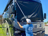 Class A RV/Motorhome Exterior Windshield Sun Shade by Magne Shade