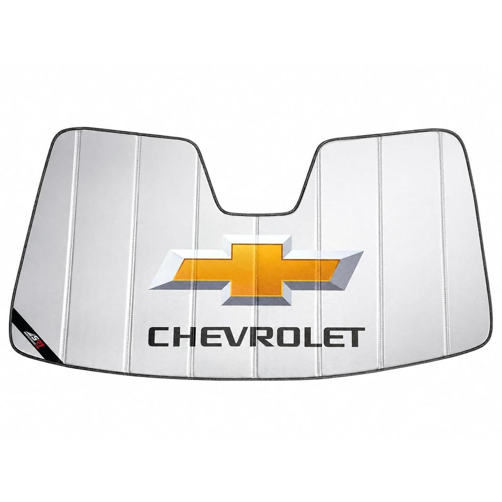 SR1 Performance USA GMC Sierra Denali Windshield Sunshade for 2019-2026 Sierra 1500, 2500HD, 3500HD Denali – Insulated Foldable Accordion Style Silver Custom Fit Sun Shade – Blocks UV Rays