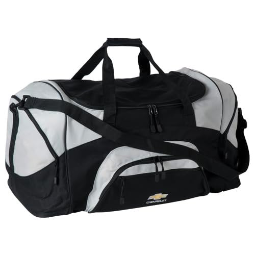 Chevrolet Bowtie Sport Duffel Bag - Large Heavy Duty Travel & Gym Bag