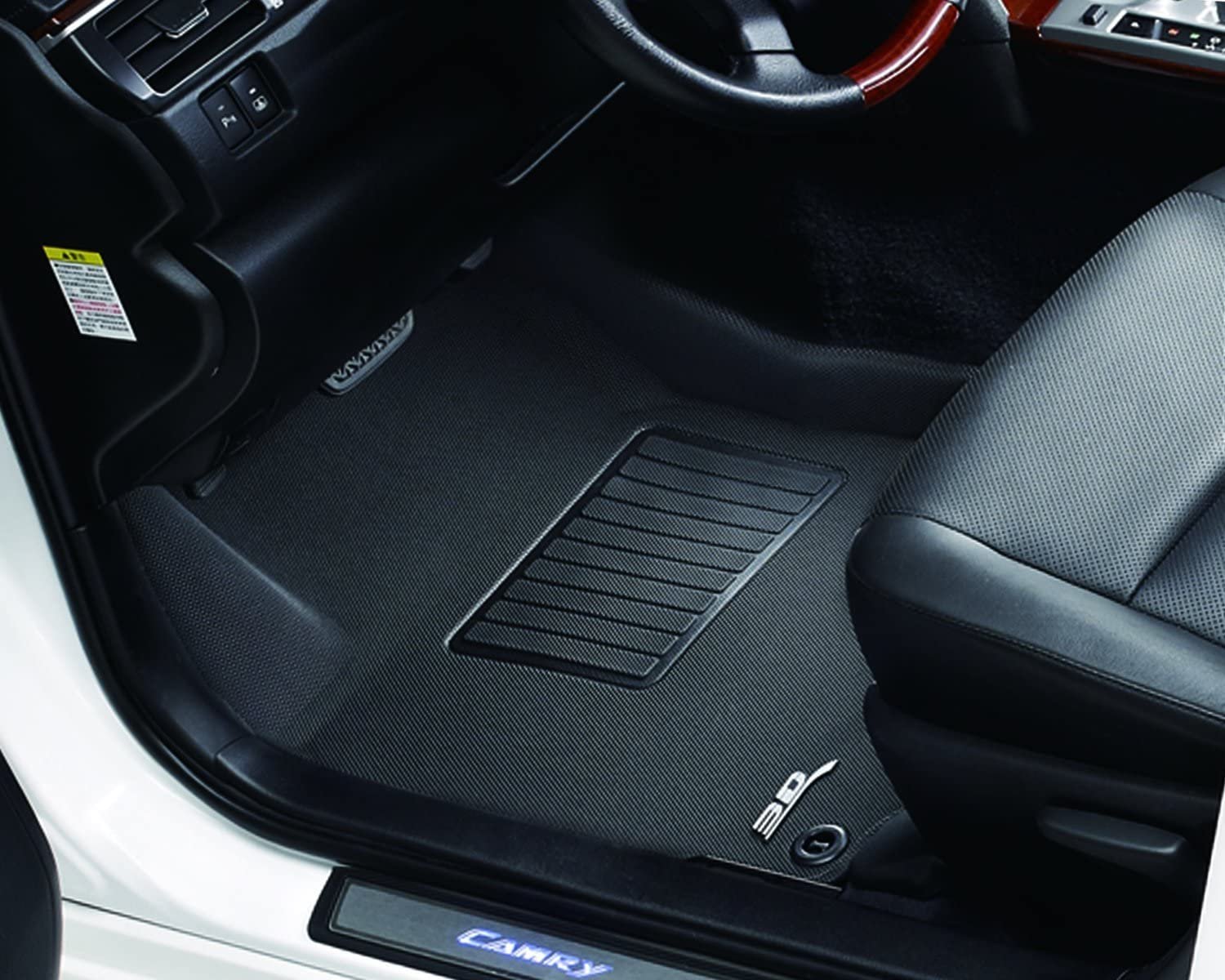 3D MAXpider Front Row Custom Fit All-Weather Floor Mat for Select Mercedes-Benz GLC-Class (X205) Models