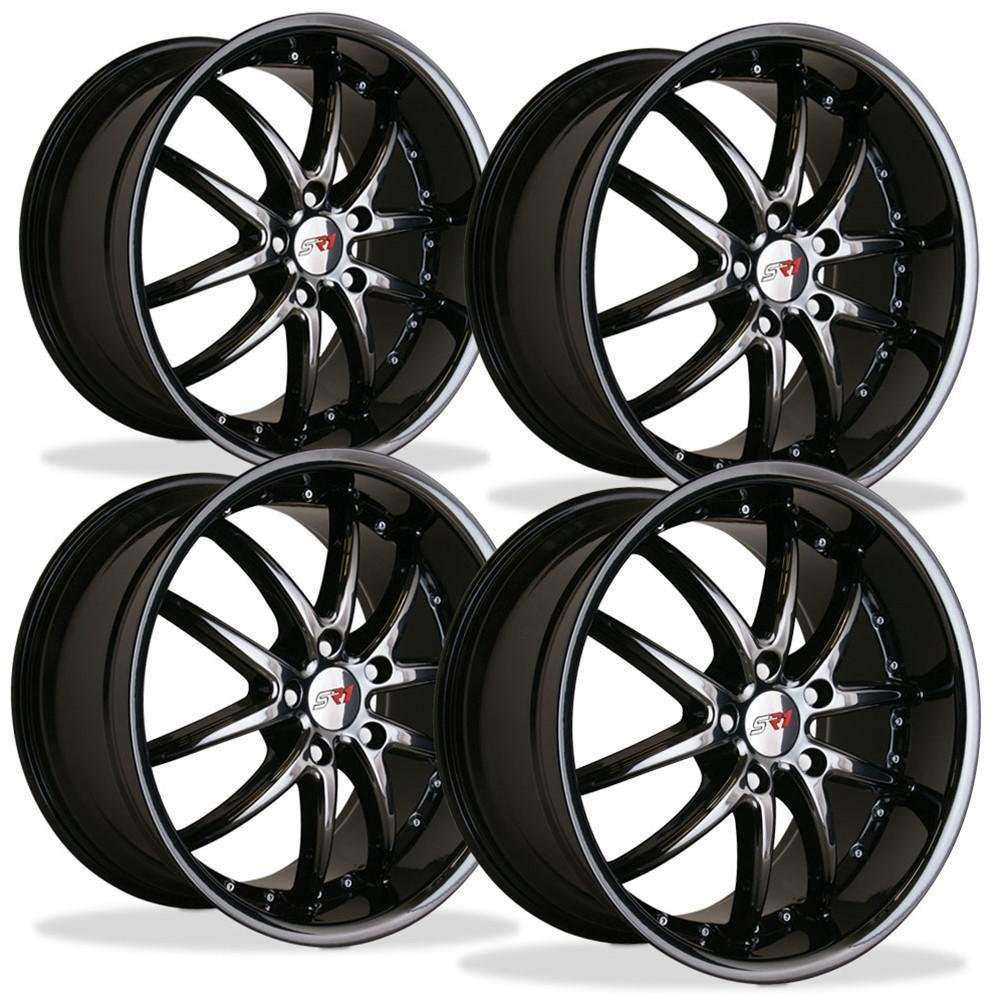 Corvette Wheel Package - SR1 APEX Black Chrome 1 Piece Aluminum (97-12 C5 / C5 Z06 / C6)-SR1 Performance