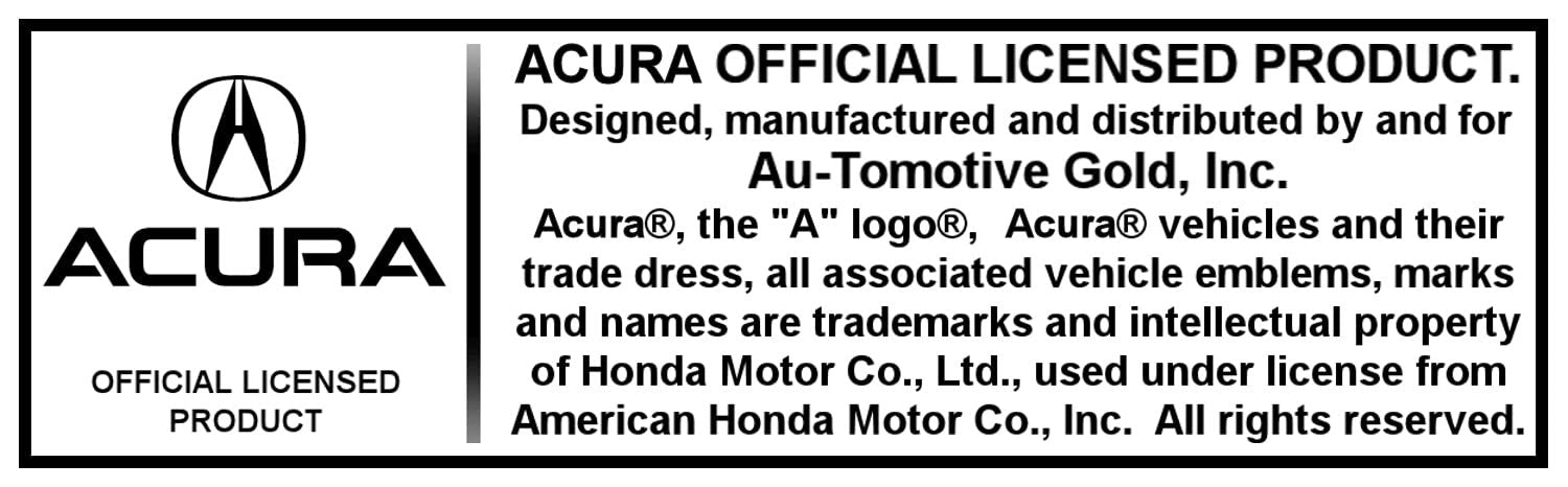 AU-TOMOTIVE GOLD, INC. Officially Licensed Black Leather Key Fob for Acura TSX