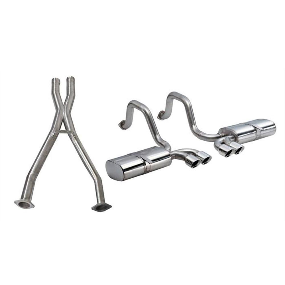 Corvette Axle Back Exhaust System - MARLIN Performance : 1997 -2004 C5