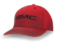 GMC Washed Cotton Twill Cap w/Embroidered 3-D Logo - Adjustable Hat-SR1 Performance