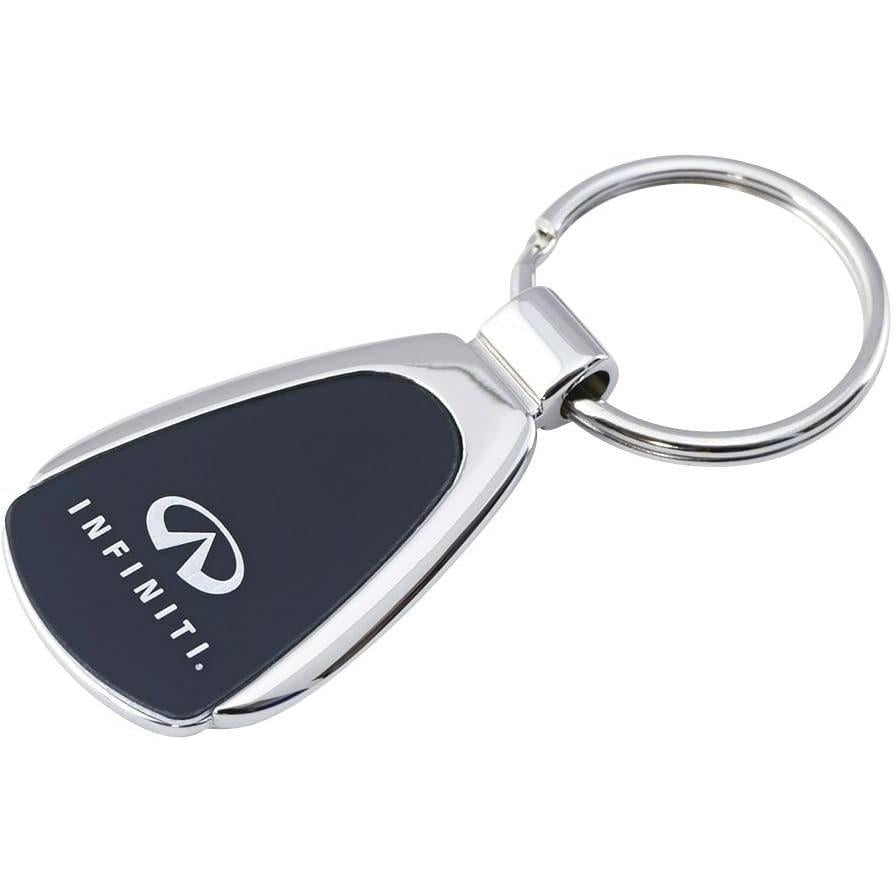 Infiniti Black Tear Drop Keychain