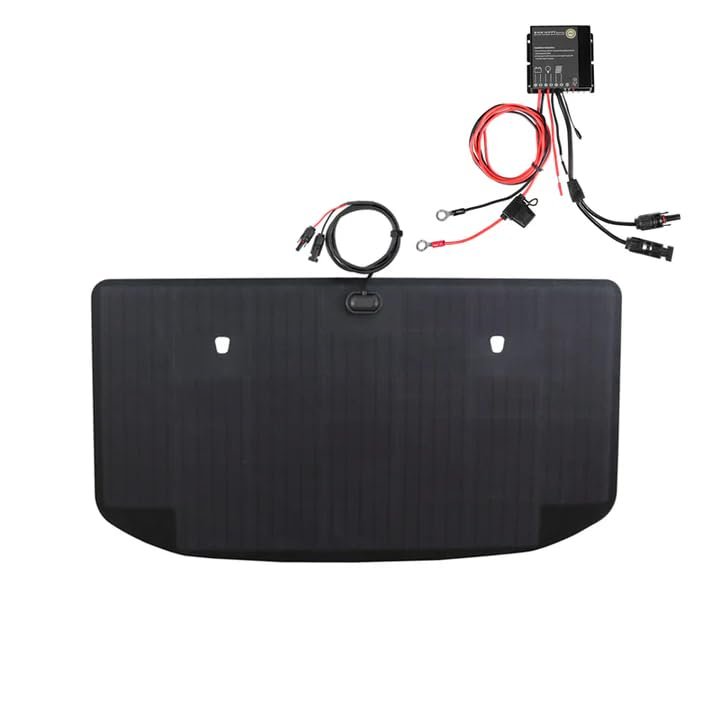 Lensun 105W 12V Hood Flexible Solar Panel Custom Fit for Toyota FJ Cruiser (2006-2022) - Off Grid Solar Power for Offroading/Overlanding/Camping