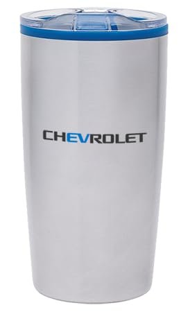 SR1 Performance Chevrolet EV 20oz Outback Tumbler - Chevy Stainless Steel Insulated Coffee Mug Cup