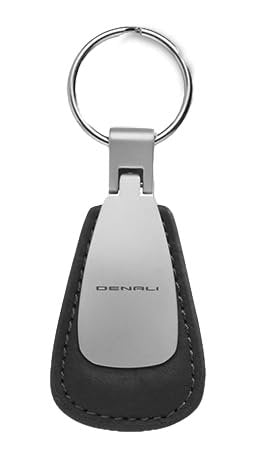 SR1 Performance GMC Denali Leather Teardrop Keychain - Officially Licensed Key Chain w/Split Ring