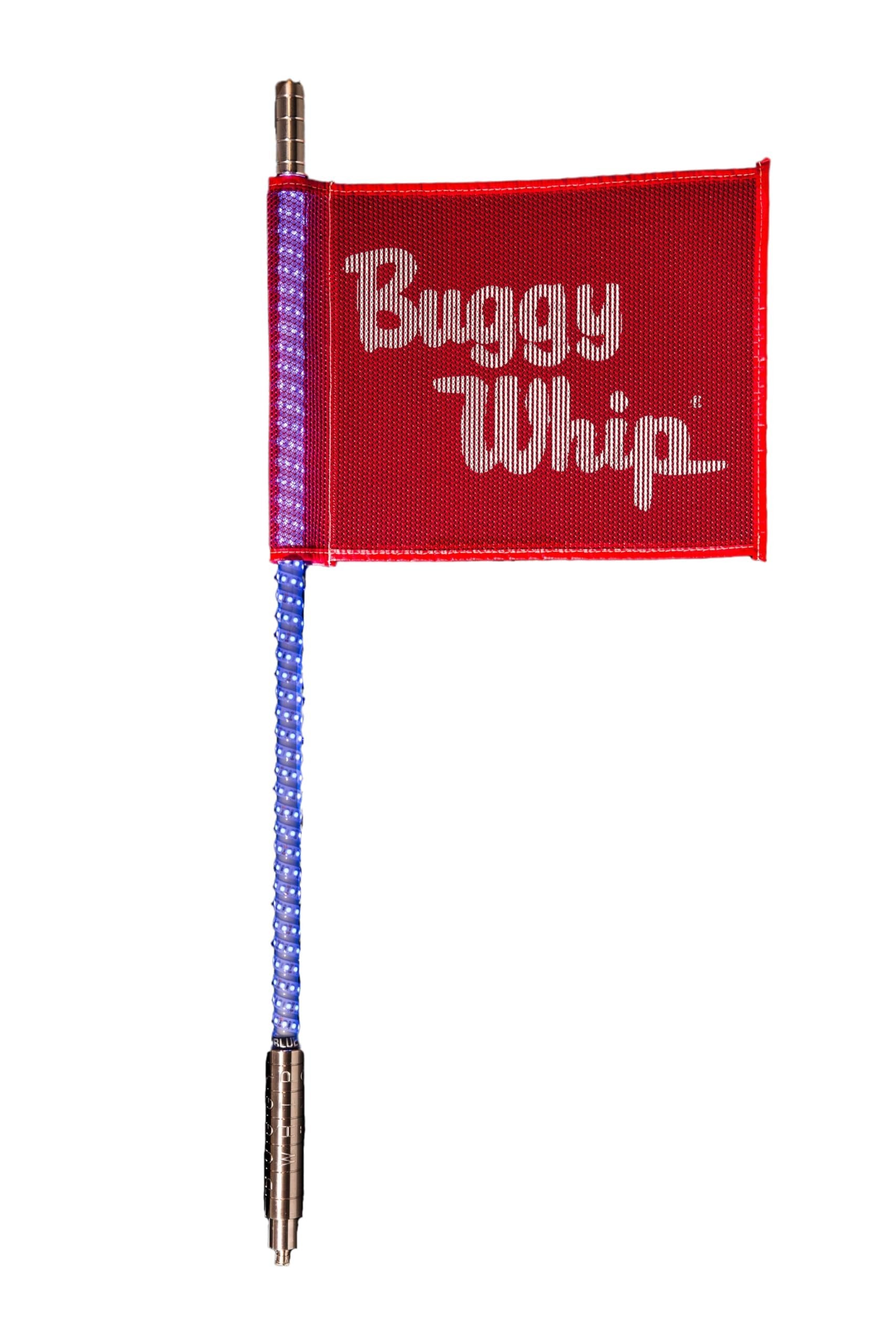 Buggy Whip Super Bright Quick Release LED Whips - Industrial Strength, Made in The USA - for UTV, ATV, SXS, Polaris, Can Am, Trucks, Mining, Construction, Safety Vehicles (Blue, 2FT)
