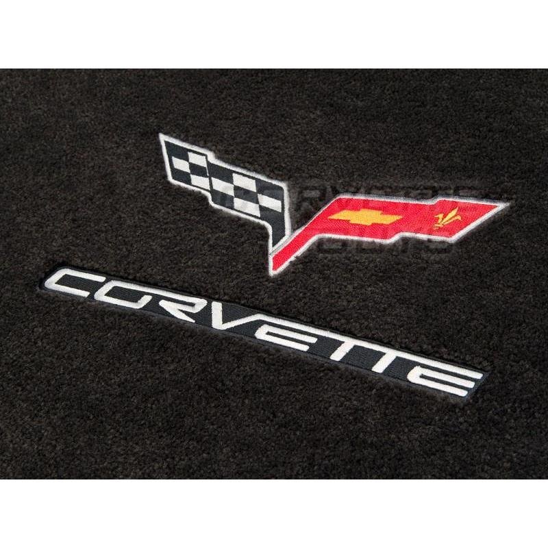 Ebony w/ Silver Lettering Corvette C6 Ultimat Cargo Convt Mat (05+)