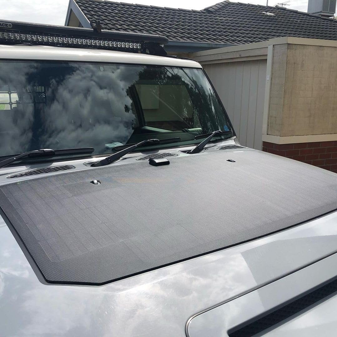 Lensun 105W 12V Hood Flexible Solar Panel Custom Fit for Toyota FJ Cruiser (2006-2022) - Off Grid Solar Power for Offroading/Overlanding/Camping