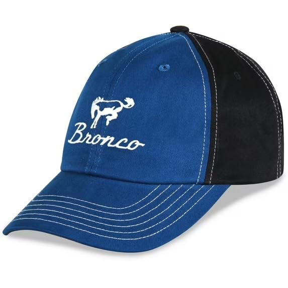 Ford Bronco Official Licensed Logo Embroidered Hat - Adjustable Men's Cap Blue