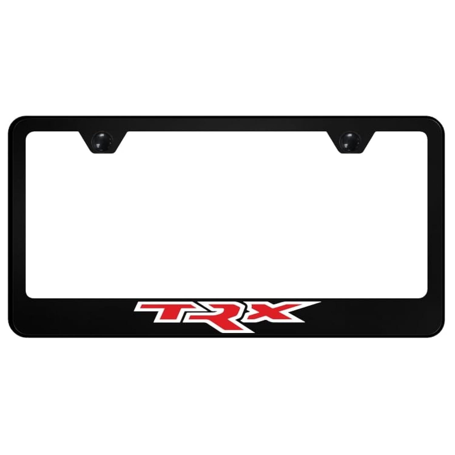 Au-TOMOTIVE GOLD, INC. Officially Licensed UV Print Logo on Black Polycarbonate License Plate Frame for Ram TRX