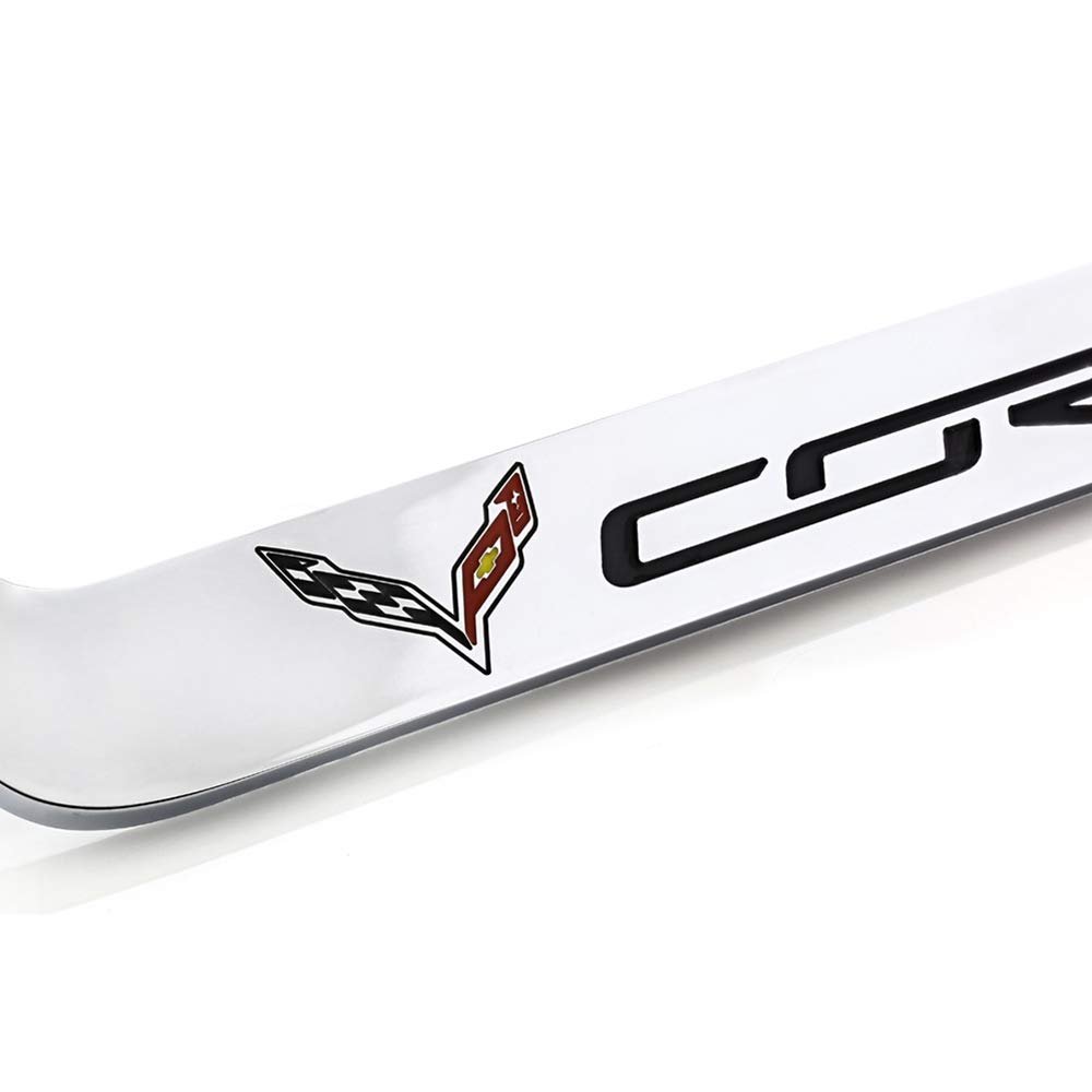 C7 Corvette Stingray License Plate Frame - Chrome-SR1 Performance