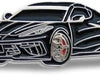 2020 Chevrolet Corvette Enamel Pin - C8 Lapel Pin