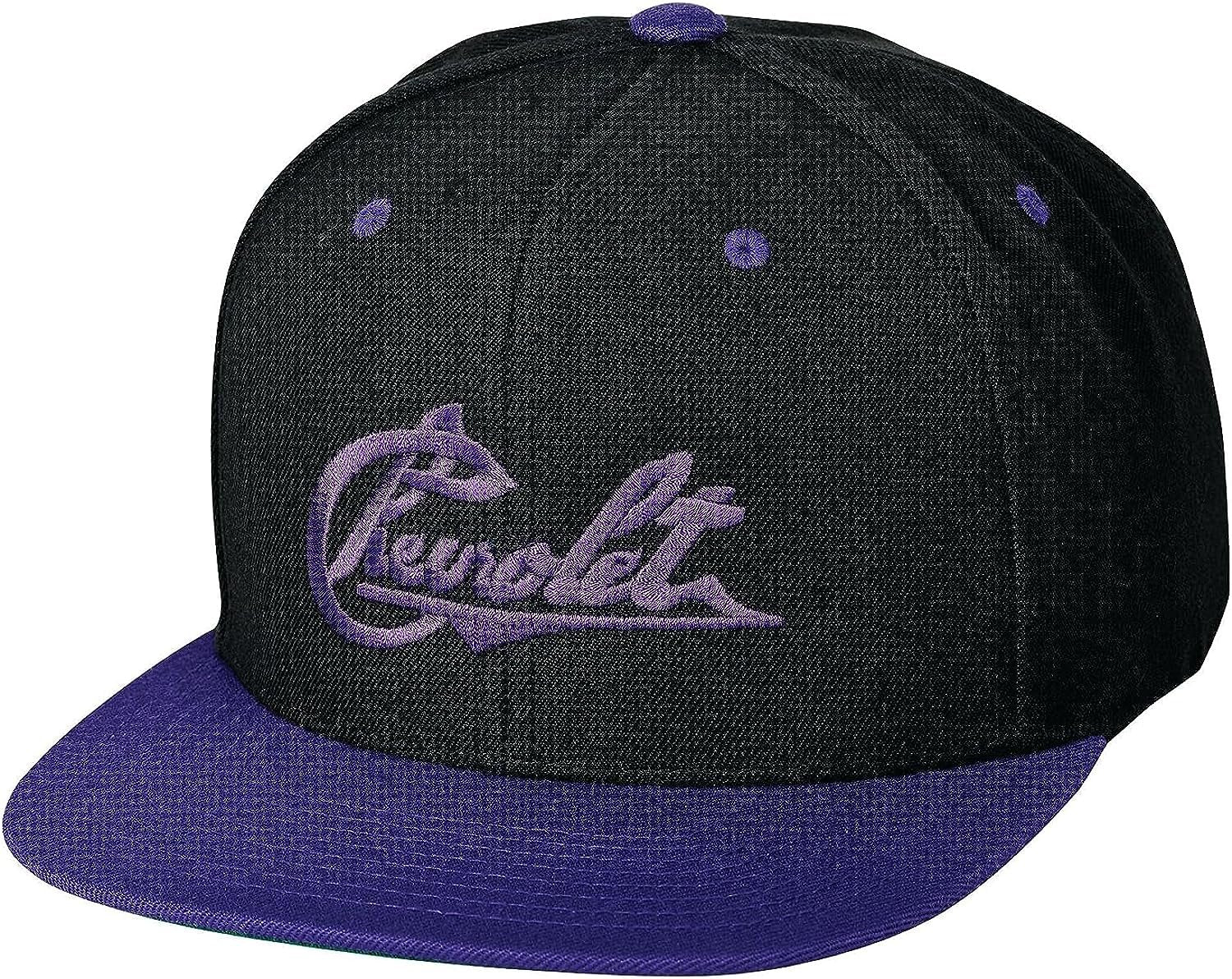 Chevrolet Vintage Flat Bill Hat - Neon Chevy Snapback Cap