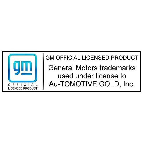 Au-Tomotive Gold, Inc. Class III Trailer Hitch Plug for Chevrolet Black Logo (Chrome on Brushed)